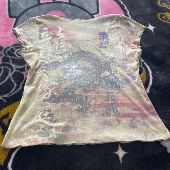 One world Y2k dragon top - Picture 9 of 10